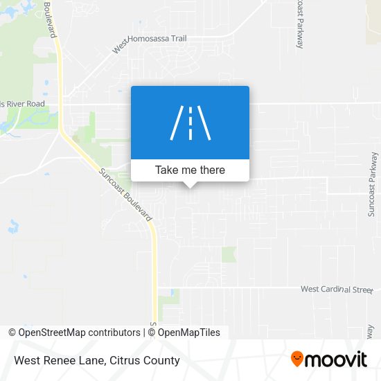 West Renee Lane map