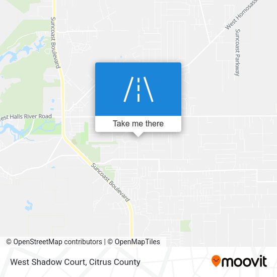 West Shadow Court map