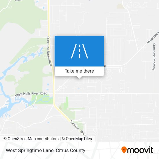 West Springtime Lane map