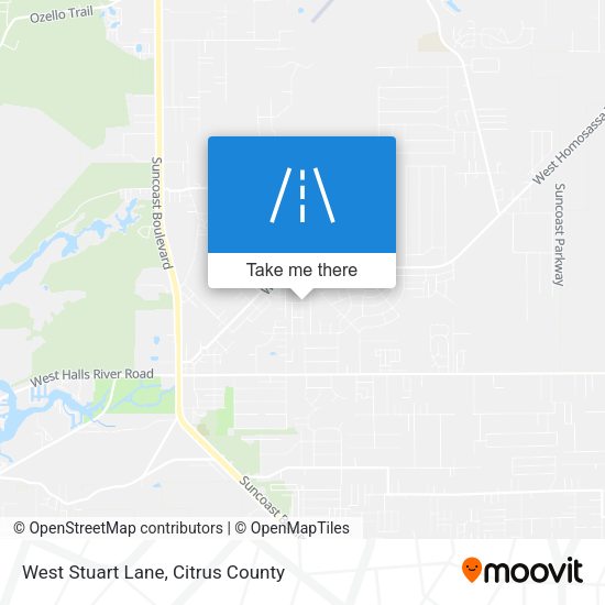 West Stuart Lane map