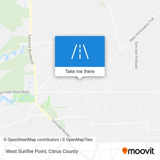 West Sunfire Point map