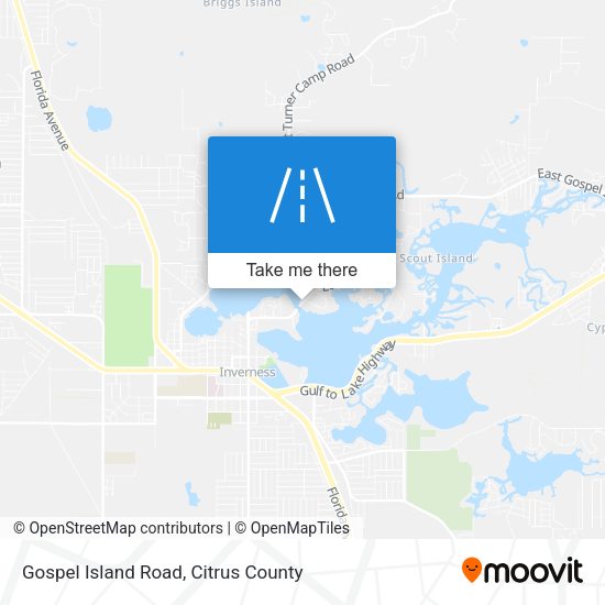 Gospel Island Road map