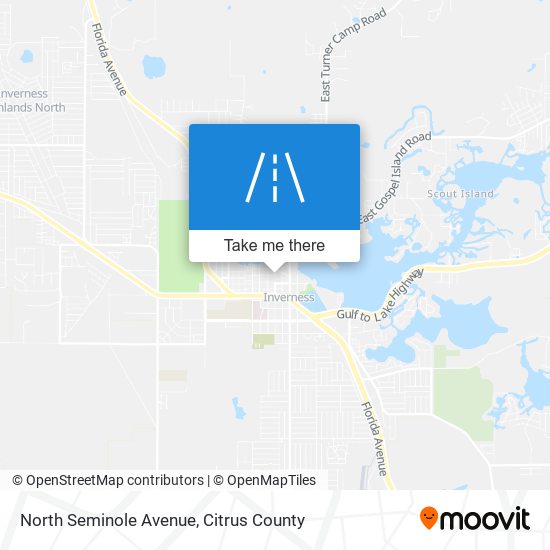 North Seminole Avenue map