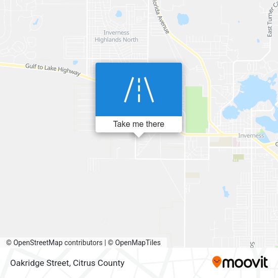 Oakridge Street map