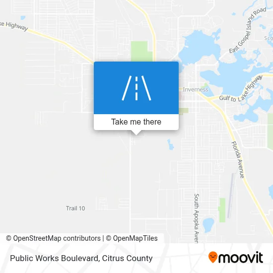 Public Works Boulevard map