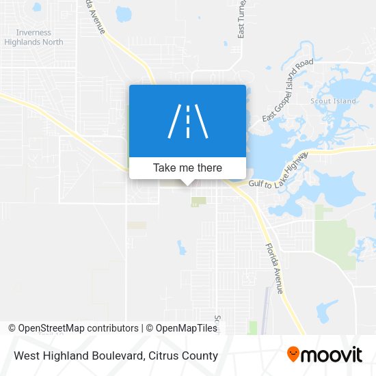 West Highland Boulevard map