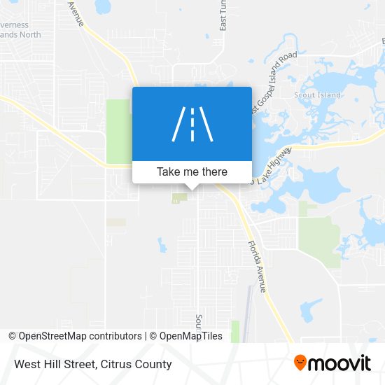West Hill Street map