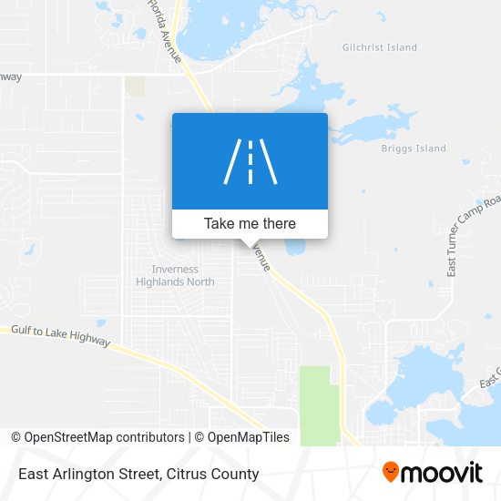East Arlington Street map