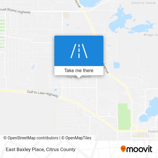 East Baxley Place map