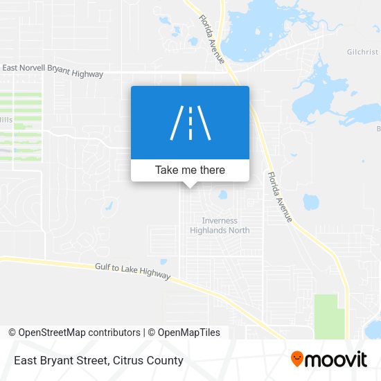 East Bryant Street map