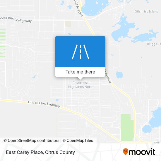 Mapa de East Carey Place
