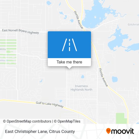 East Christopher Lane map