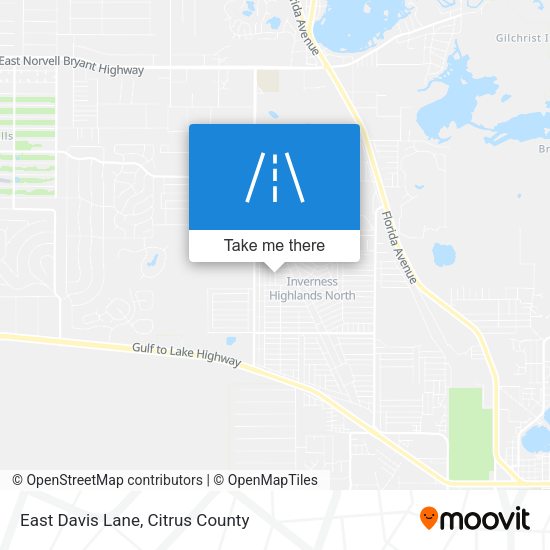 East Davis Lane map