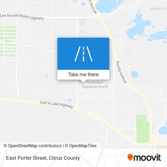 East Porter Street map