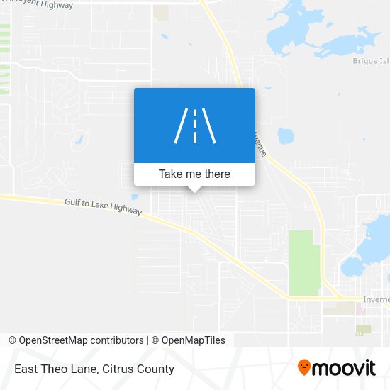 Mapa de East Theo Lane
