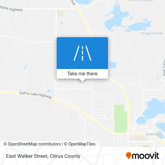 East Walker Street map