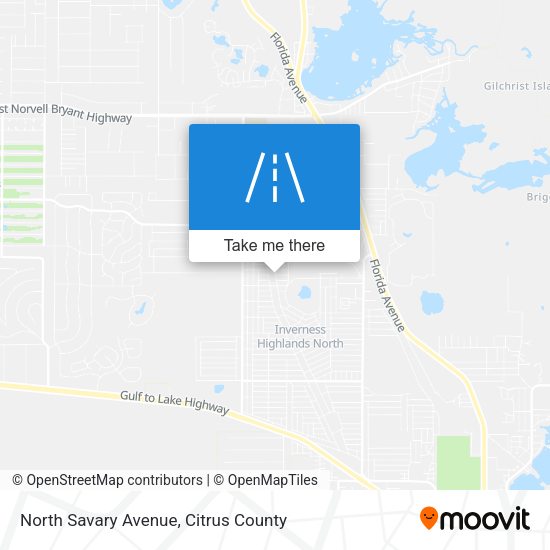 North Savary Avenue map