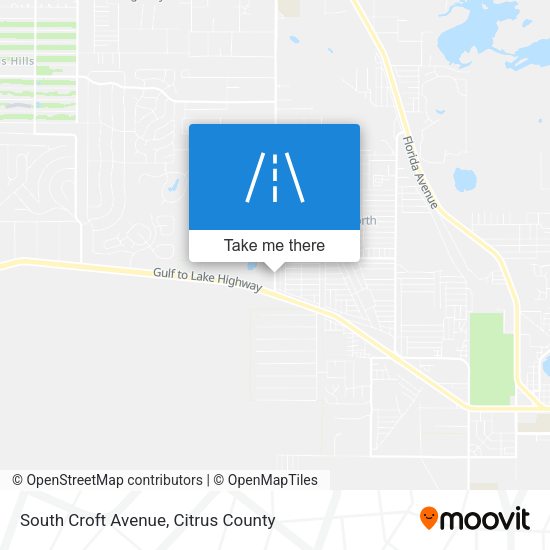 South Croft Avenue map