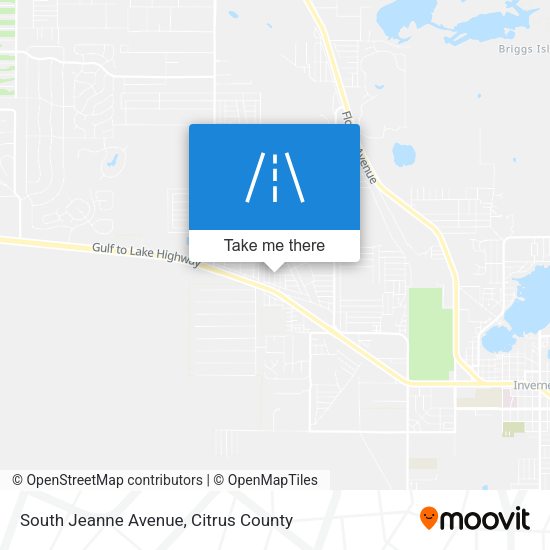 South Jeanne Avenue map