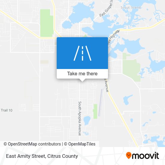 East Amity Street map