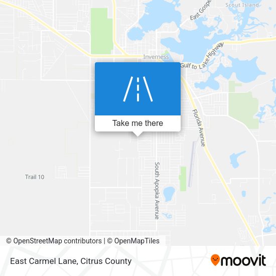 East Carmel Lane map