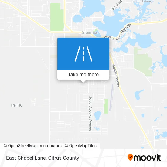 East Chapel Lane map