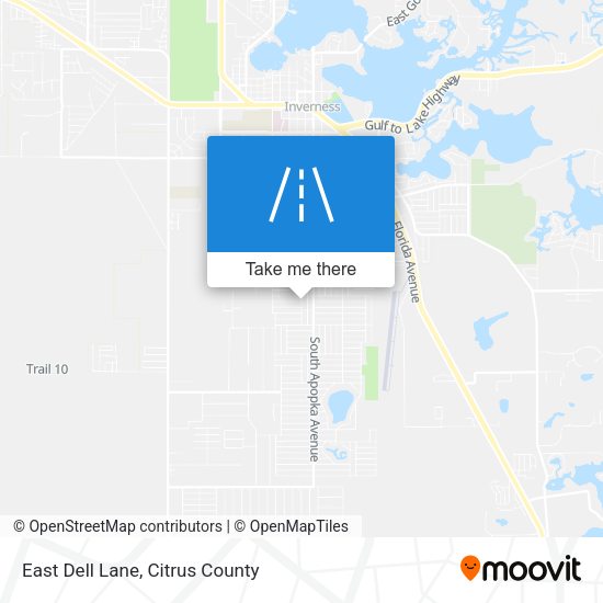 East Dell Lane map
