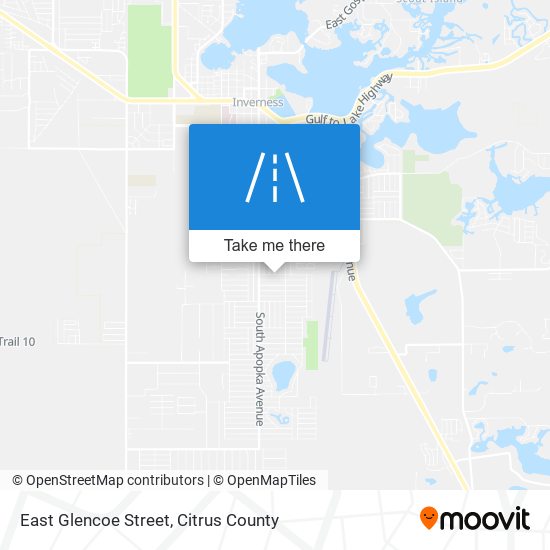 East Glencoe Street map