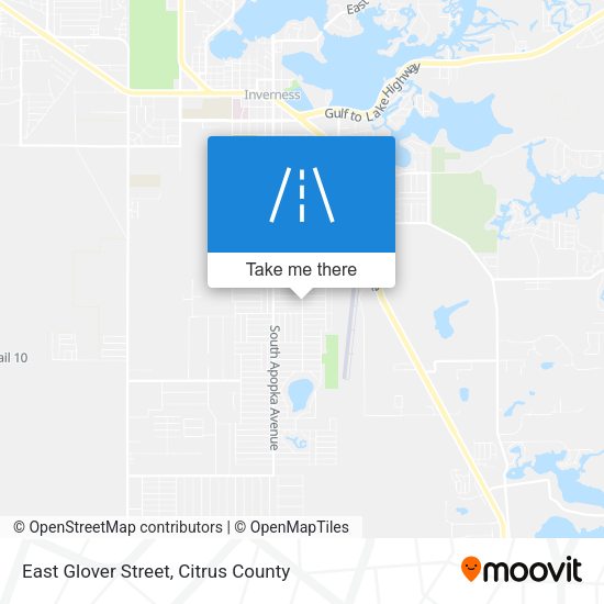 Mapa de East Glover Street