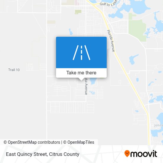 East Quincy Street map