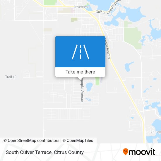 South Culver Terrace map