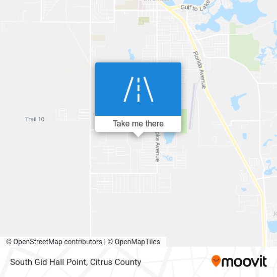 South Gid Hall Point map