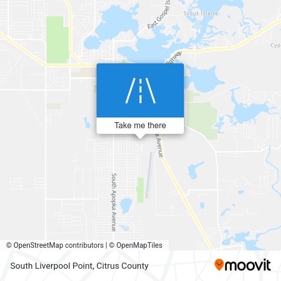 South Liverpool Point map