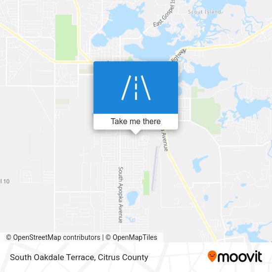 Mapa de South Oakdale Terrace