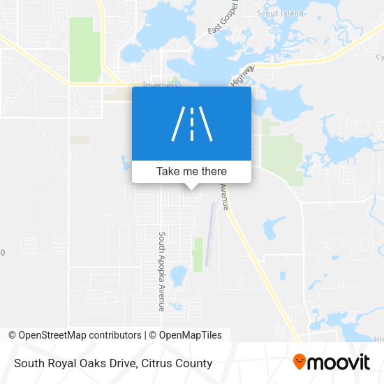 South Royal Oaks Drive map