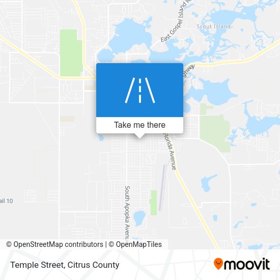 Temple Street map