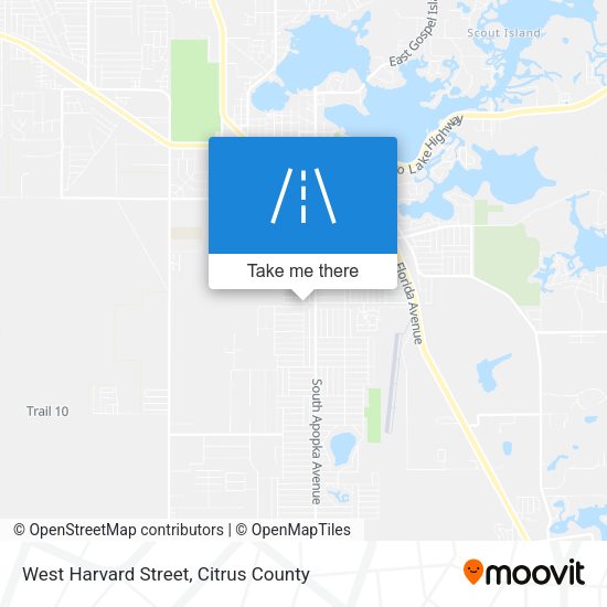 West Harvard Street map