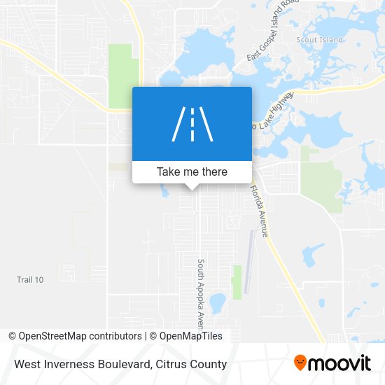 West Inverness Boulevard map