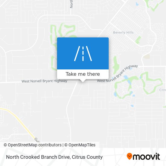 North Crooked Branch Drive map