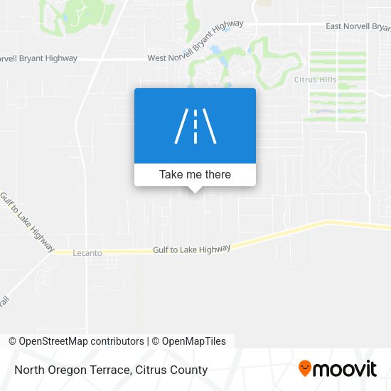North Oregon Terrace map
