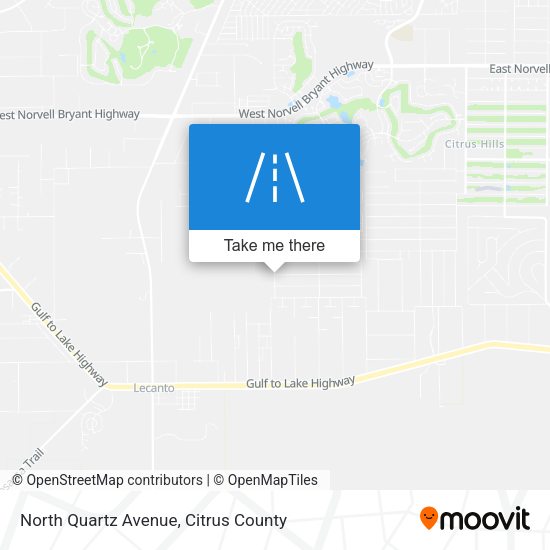 North Quartz Avenue map