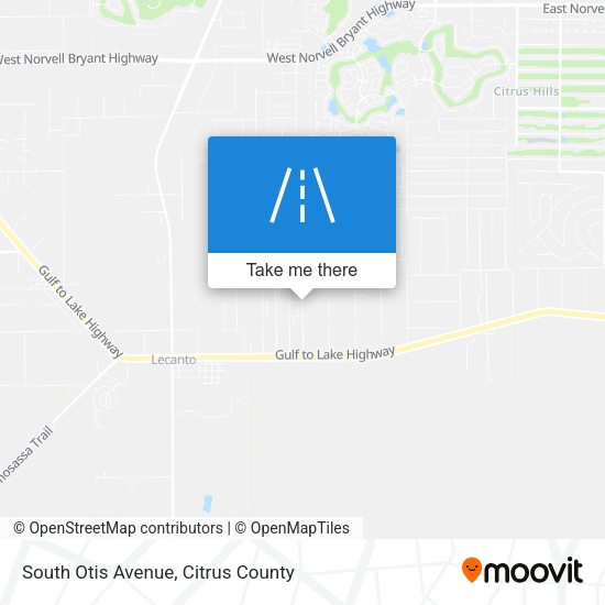 South Otis Avenue map