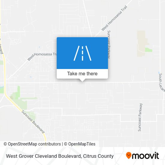 West Grover Cleveland Boulevard map