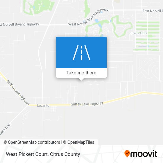 West Pickett Court map