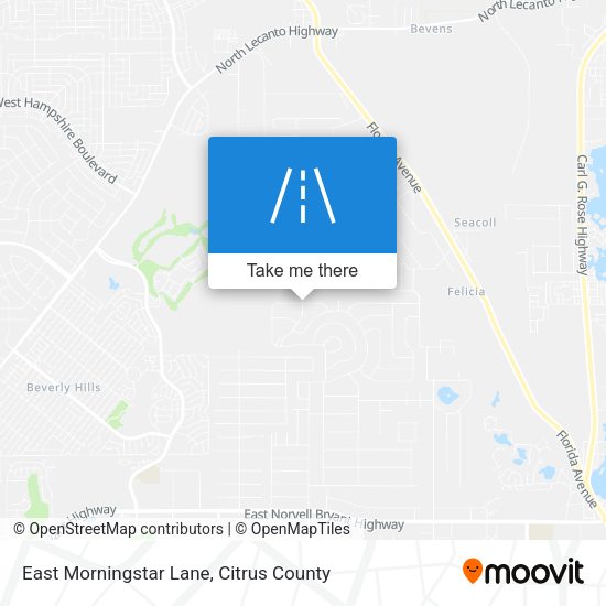 Mapa de East Morningstar Lane