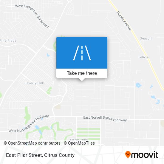 East Pilar Street map