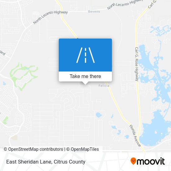 East Sheridan Lane map