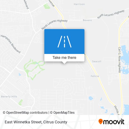 Mapa de East Winnetka Street