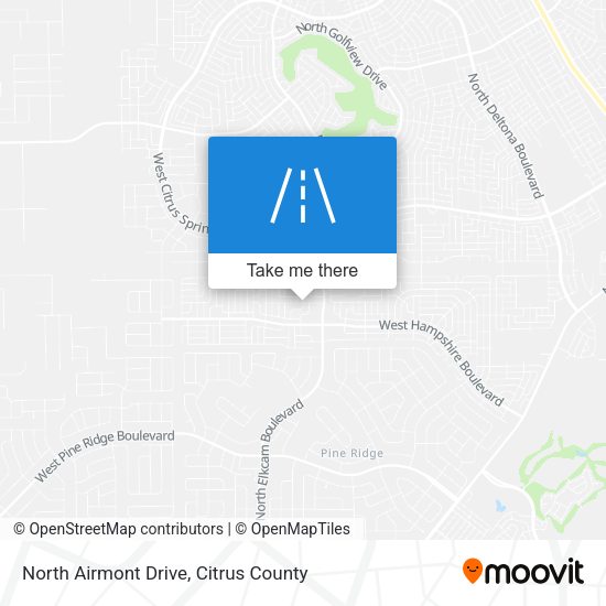 North Airmont Drive map