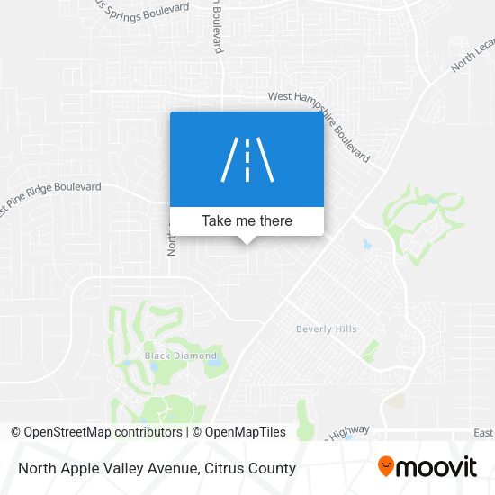 North Apple Valley Avenue map